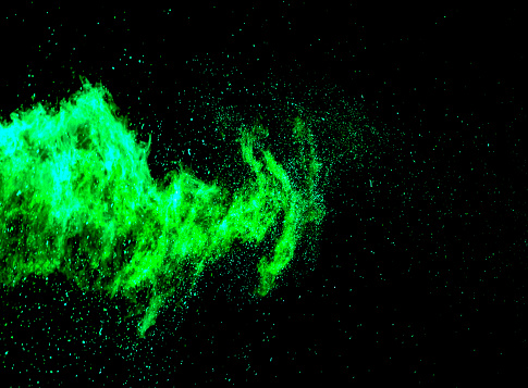 Flame explosion texture on black background. Abstract background