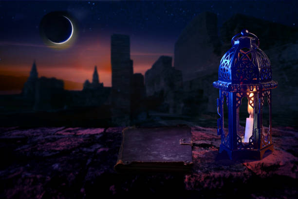 istock Arabic lantern, Ramadan kareem background 1410478756