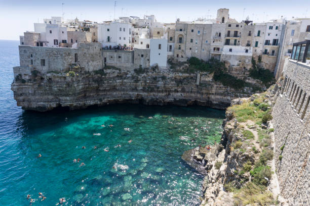 istock Monachile beach in Polignano a Mare   in Apulia  Puglia Italy. 1410478949