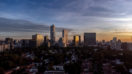Mexico City at dawn