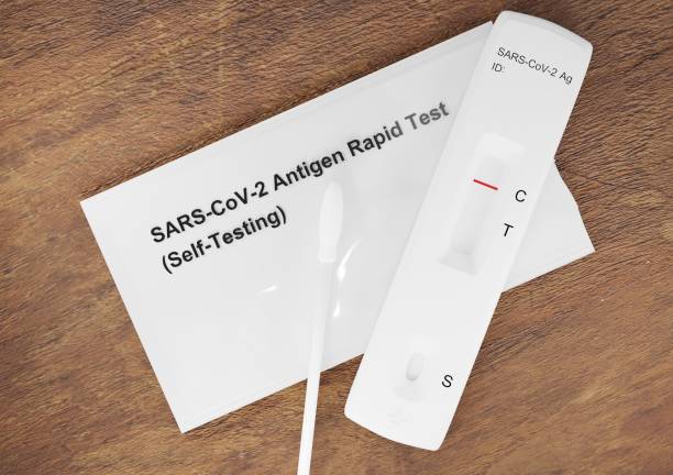istock Covid-19 negative test result with SARS CoV-2 Antigen rapid test  (ATK),Coronavirus infectious protective concept 1410488481