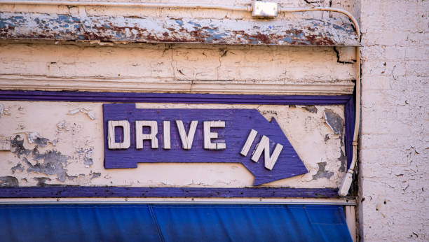 Drive In Sign stock photo