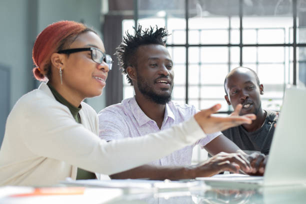 istock African business team on briefing, discussing ideas for new startup or project. 1410495825