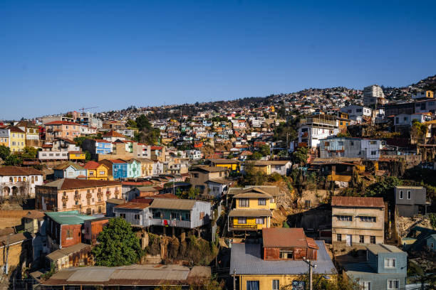 Cerro Alegre, Valparaiso, Chile stock photo
