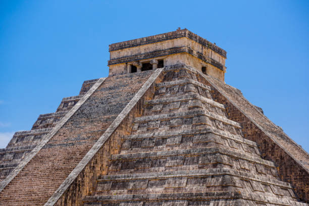 istock Temple Pyramid of Kukulcan El Castillo, Chichen Itza, Yucatan, Mexico, Maya civilization 1410503680