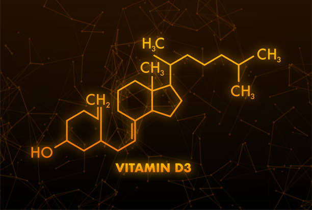 формула витамина d3, отличный дизайн для любых целей. изолированная векторная иллюстрация - d3 stock illustrations