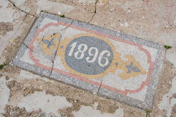 istock Detail of old ancient stone floor. 1410511793