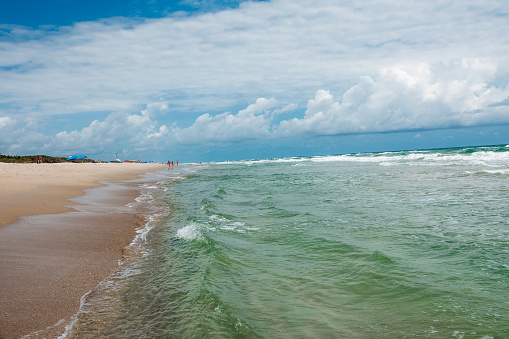 Playa Linda beach located on the Cape Canaveral National seashore, Titusville, Florida