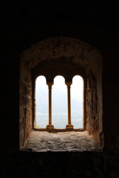 istock View through a window of an old castle in South Tyrol 1410514133