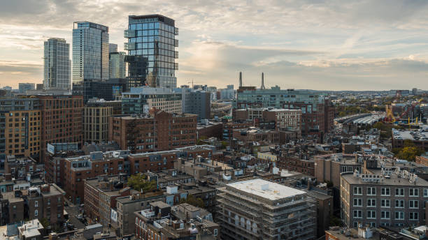 istock Construction of modern appartment and business district in Boston, MA. 1410522456