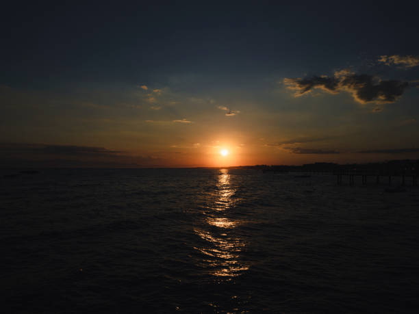 istock amazing sea view at sunset 1410526945