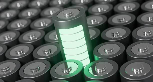 istock Solid State Battery for EV Electric Vehicle, new research and development batteries with solid electrolyte energy storage for automotive car industry 1410528796