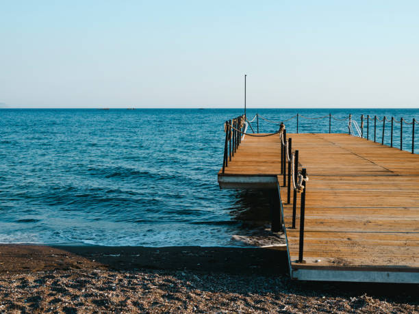 istock old wooden pier and blue sea scenery 1410531607
