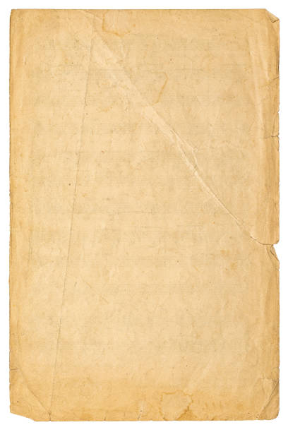 istock Craft paper background, ancient manuscript page texture isolated on white 1410532481