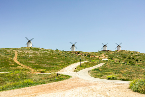 Windmills emerged in the region of La Mancha as a new technology in the mid-16th century and were put into operation as an alternative to water mills.