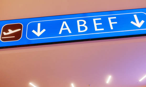 istock Sign in airport. 1410546654