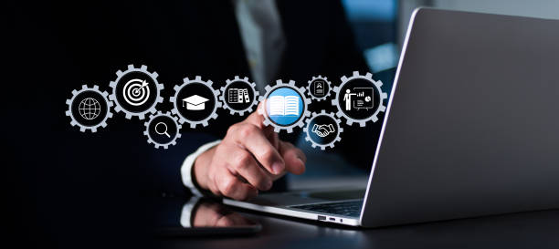 istock Digital classes can help you learn new skills. Personal growth and professional certifications can be obtained through online education courses and e-learning webinars. 1410552492