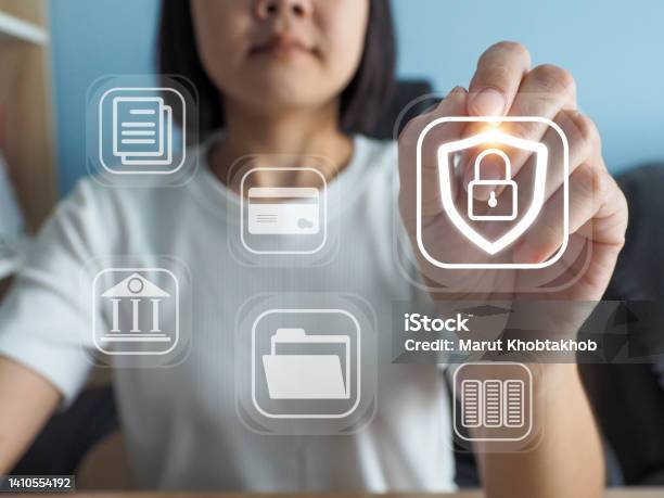 Digital Connection Protection Concept Cyber Security Network Stock Photo - Download Image Now