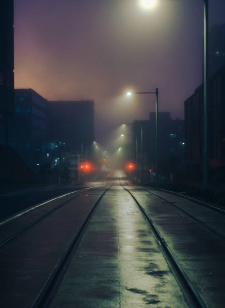 istock Misty Foggy Morning urban environment 1410554611