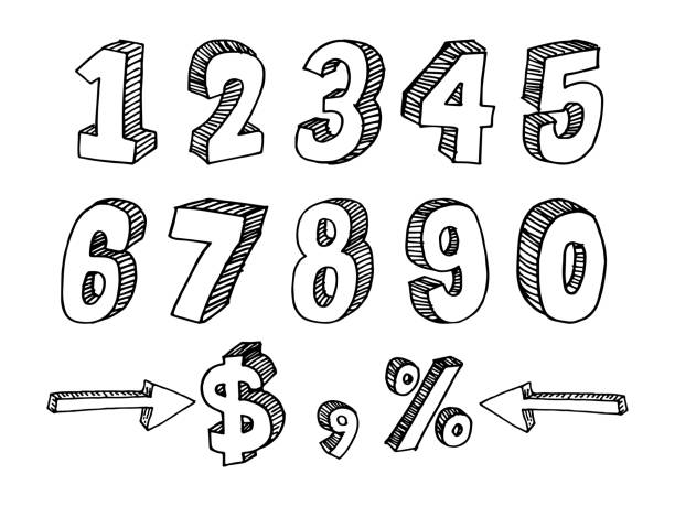 Number Code Drawings 159,600+ Hand Drawn Numbers Stock Illustrations, Royalty-Free Vector ...