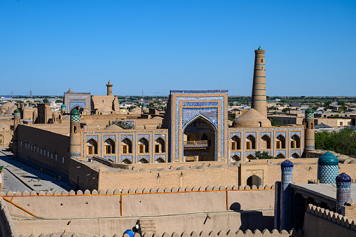 The vintage building in ancient city Yazd of Iran