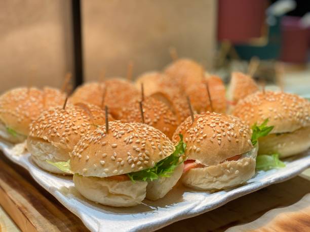 istock Homemade Mini Burgers 1410569830
