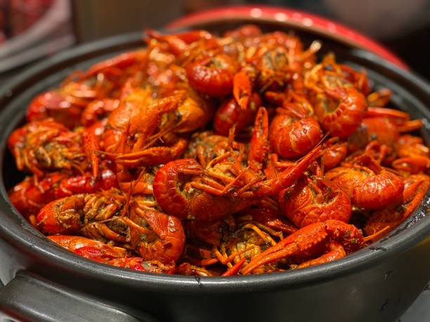 istock Chinese food, spicy crayfish 1410569872