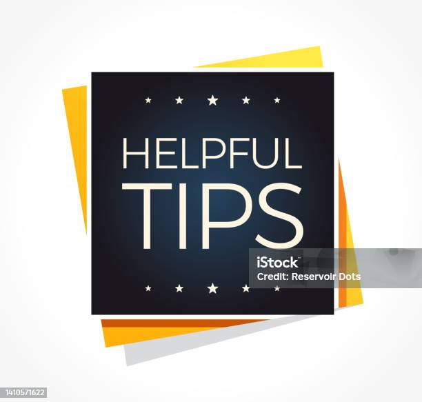 Tips Lable Helpful Tips Label Stock Illustration - Download Image Now - Advice ...