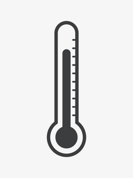 Thermometer Vector Icon Thermometer Vector Icon celsius stock illustrations
