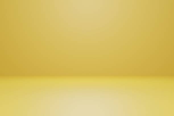 istock Abstract yellow background with gradients in empty studio room.yellow wall background. 1410597889