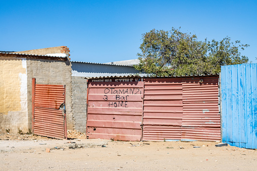 Otamanzi Bar at Katutura Township near Windhoek at Khomas Region, Namibia. This is a small business.