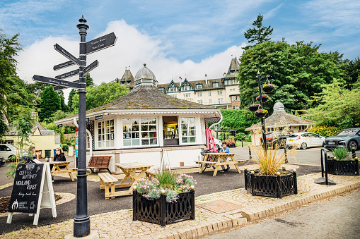 Strathpeffer village in the Ross and Cromarty region of the Scottish Highlands. Part of a series showing different aspects of this Victorian Spa town.