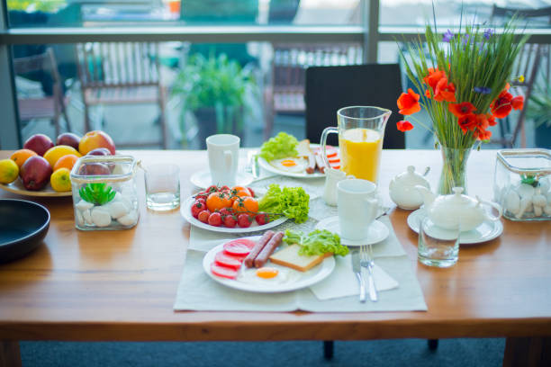 Breakfast with seaview in Puglia in Italy
