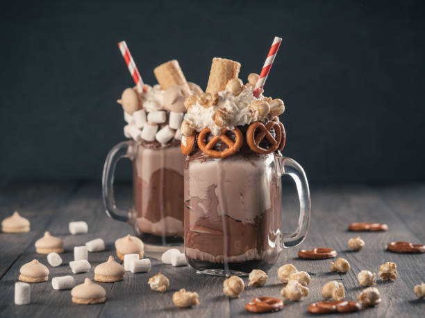 istock freakshake - sweet freaked milkshake 1410614612