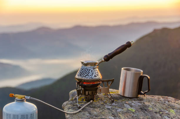 istock Coffee on the top of the mountain 1410619292