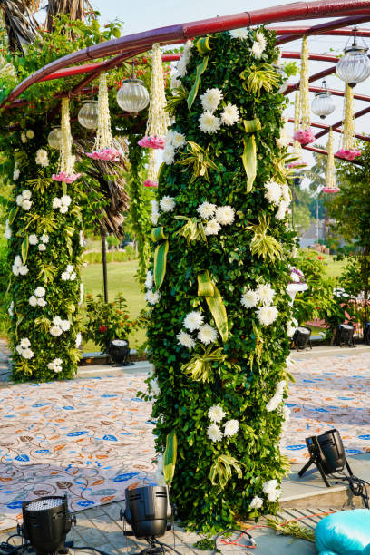 istock wedding decoration with flowers. picture with soft focus 1410628026