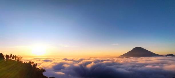 istock Beautiful sunrise on the mountain 1410635669