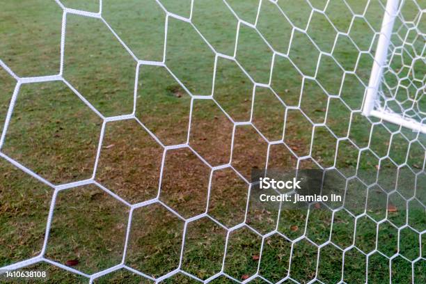Soccer Goal On Soccer Field Stock Photo - Download Image Now - Abstract, Backgrounds, Championship