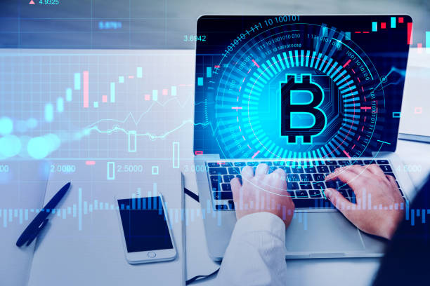 istock Businesswoman hands on laptop, cryptocurrency data and internet banking 1410638708