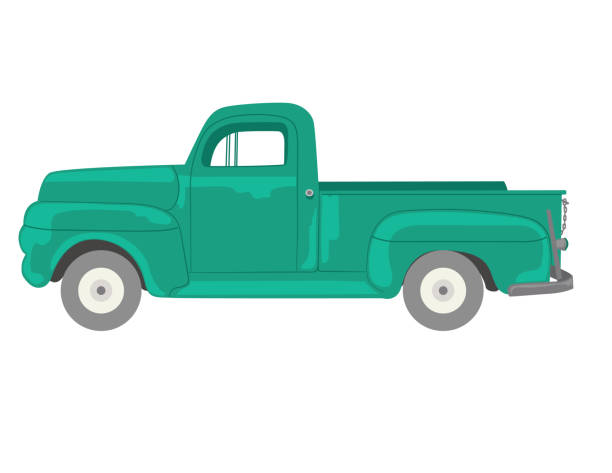 istock Vintage Pickup Truck Isolated On A Transparent Background 1410643663