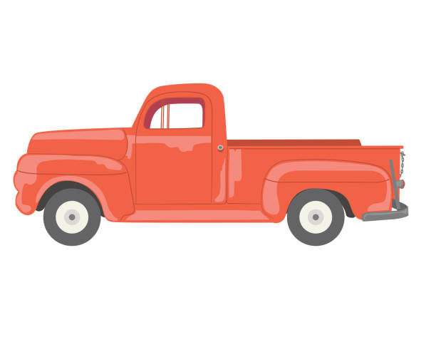 istock Vintage Pickup Truck Isolated On A Transparent Background 1410643684