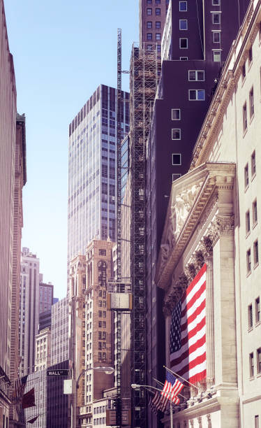 istock Downtown New York architecture, color toning applied, USA. 1410645989