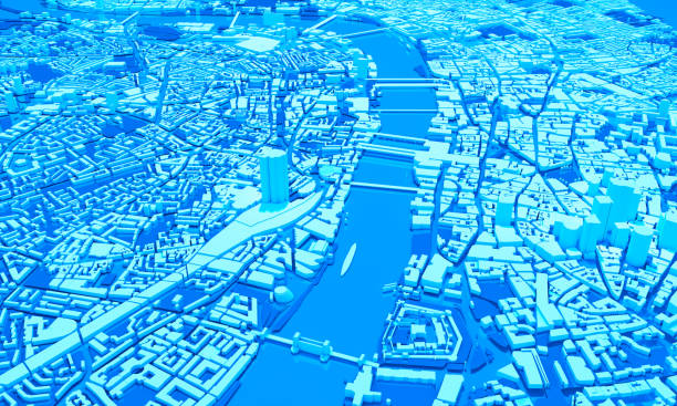istock 3d map of London 1410649059
