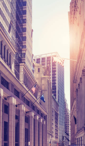 istock Downtown New York architecture, color toning applied, USA. 1410650180