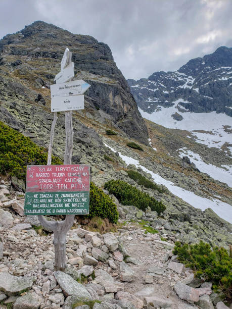 istock Tatra National Park Karb Pass Warning Sign 1410651863
