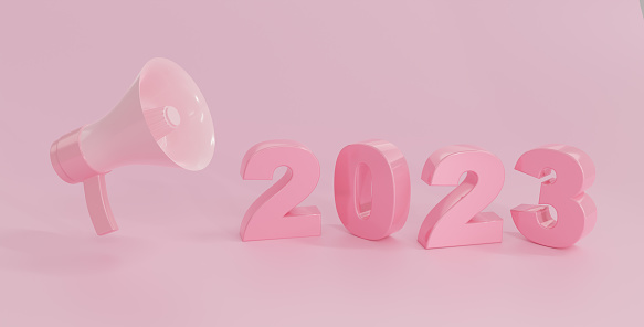 Anuncio realista de megáfono 3D, concepto de promoción de noticias de venta de marketing, alerta y anuncio de megáfono, aislado sobre fondo rosa, estilo minimalista de dibujos animados, encabezado de banner panorámico, ilustración de renderizado 3D photo