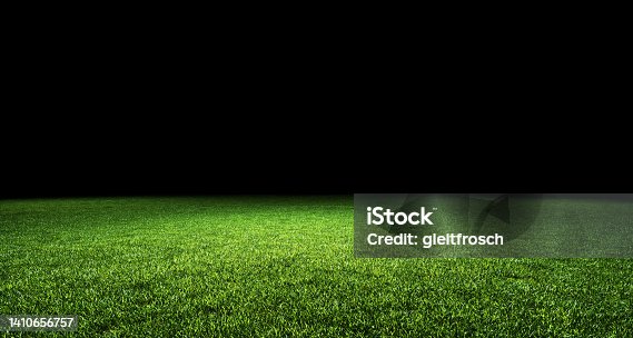istock Abstract green sports pitch background 1410656757