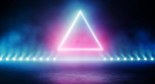istock Colour effects illuminating fog in darkness 1410656886