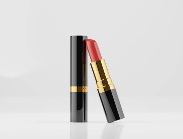istock 3d illustration. Cosmetic lipstick mockup of various styles 1410657739