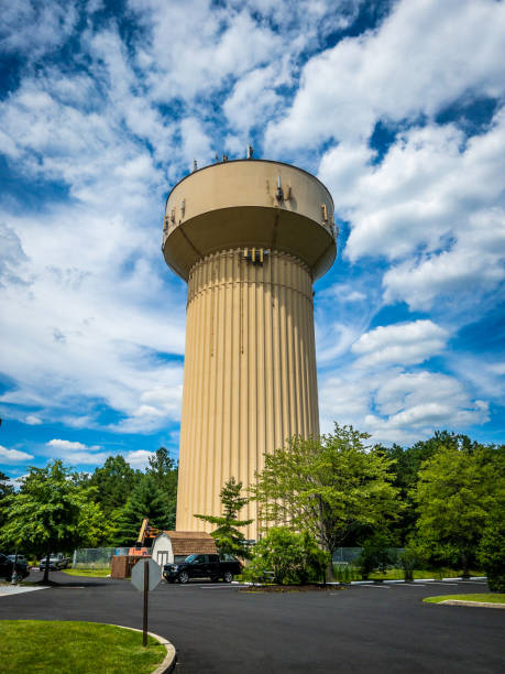 istock Water tower in a small American town 1410659837